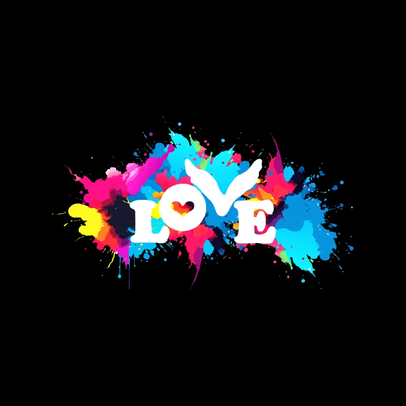 Coldplay Colorful Splash Throw Pillow
