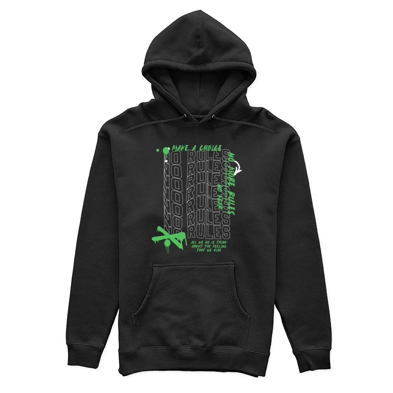 Keine Regeln Skateboard Grafik Damen Pullover Hoodie