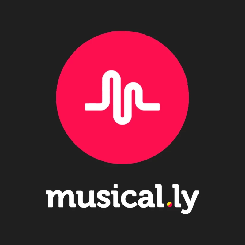 Musical.ly Social Media App Logo Design Male Tank Top