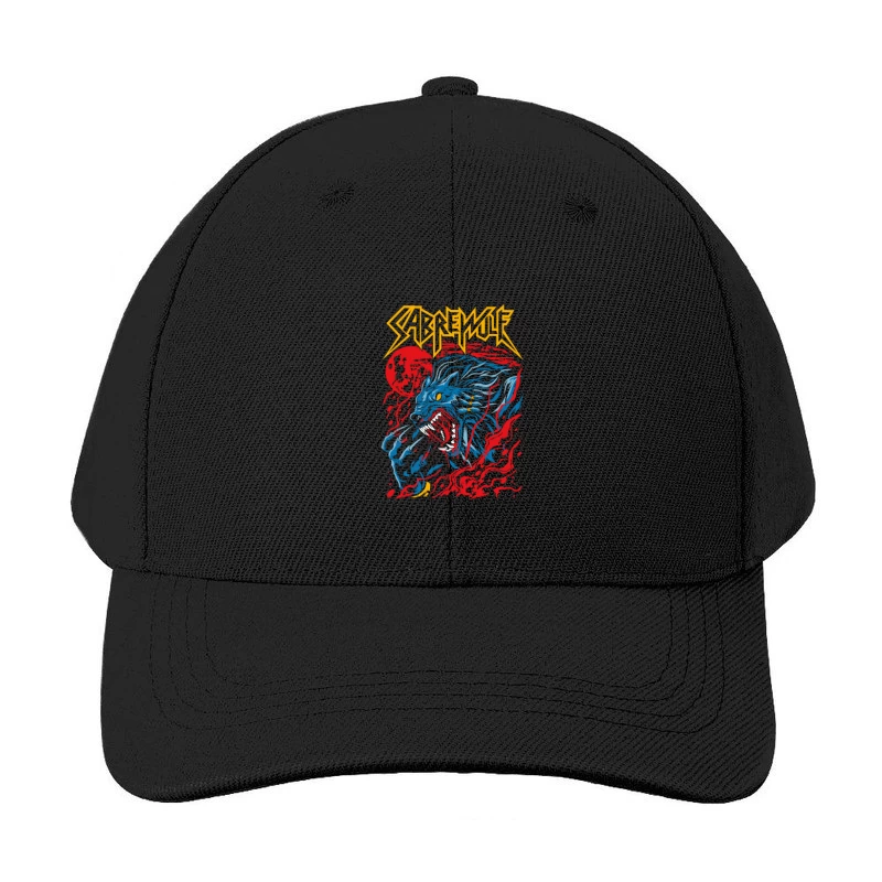 Sabrewulf Graphic Art Illustration Baseball Cap