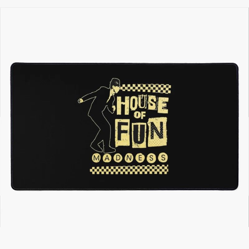 Madness - House of Fun Vintage Band Logo Design Desk Mat