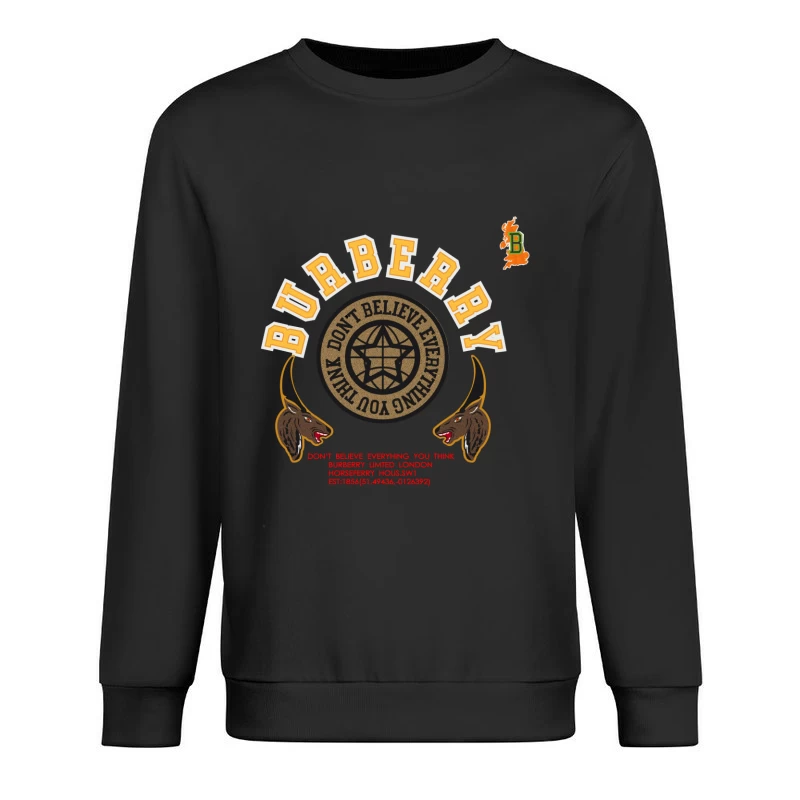 Burberry Grafikdesign mit Stierköpfen Herren Pullover Sweatshirt
