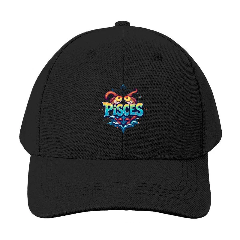 Pisces Zodiac Sign Illustration Baseball Cap