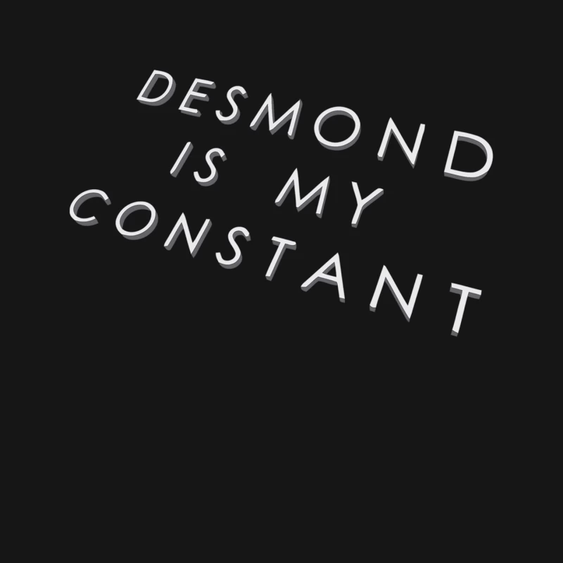 3D Typography: Desmond Is My Constant Mouse Pad