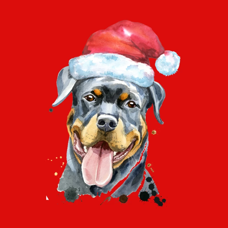 Chien avec bonnet de Noël Homme Débardeur