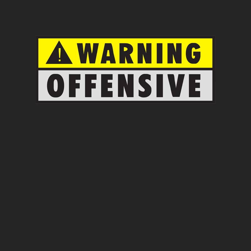 Warning Offensive Mens Funny Female Pullover Sweatshirt