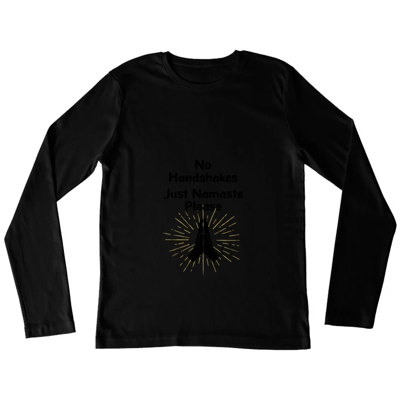 Explosion d'étoiles dorées Femme Manches Longues T-Shirt