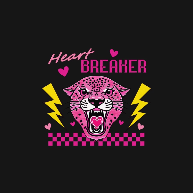 Herzbrecher Panther Design Damen Langarm T-Shirt