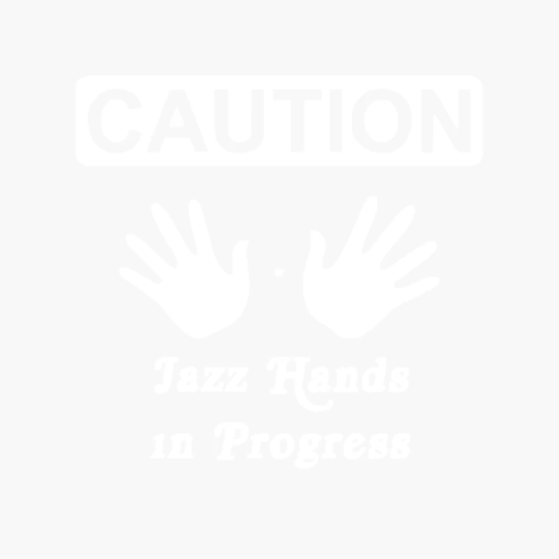 Caution! Jazz handsFunny jazz dance comic boogie camp trumpet Cotton Tote Bag