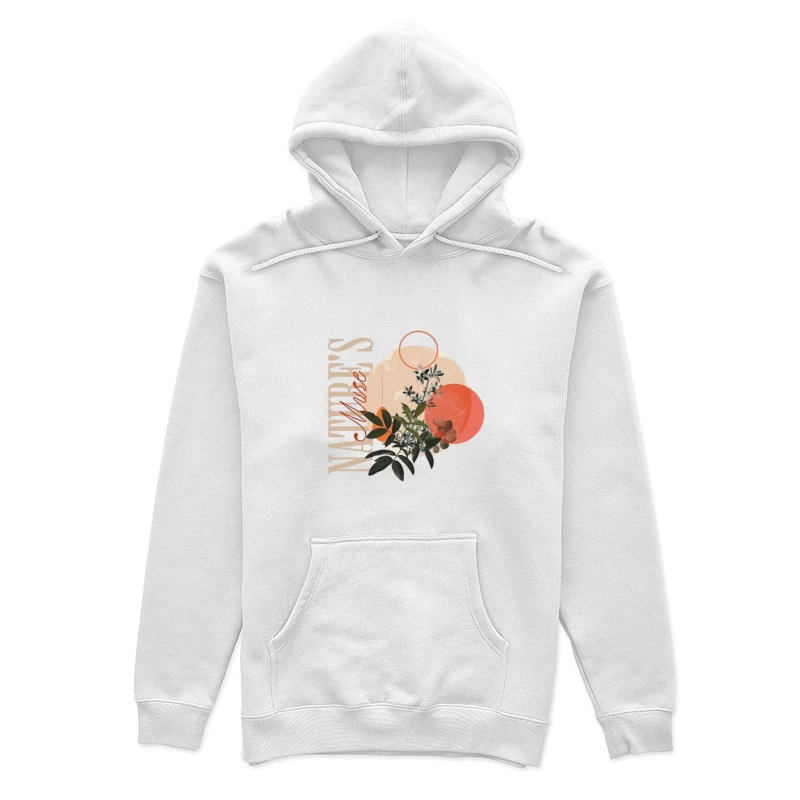 Inspiration de la nature: art floral en tons orange Femme Sweat à capuche
