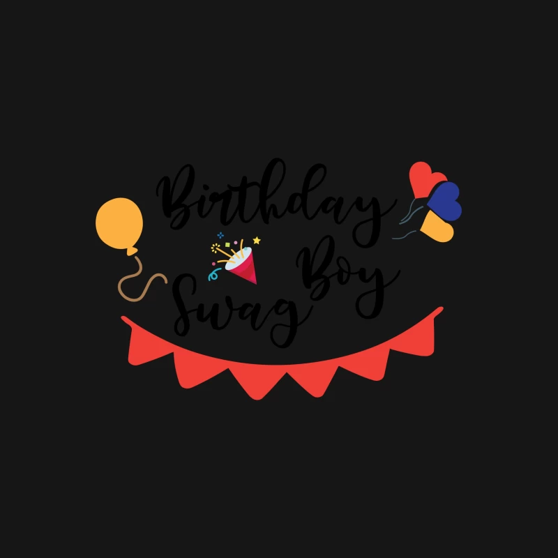Fête colorée avec ballons et fanions Femme T-Shirt
