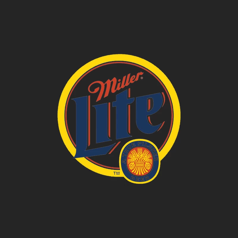 Miller Lite Beer Brand Logo: A Classic American Pilsner Symbol Male Pullover Sweatshirt