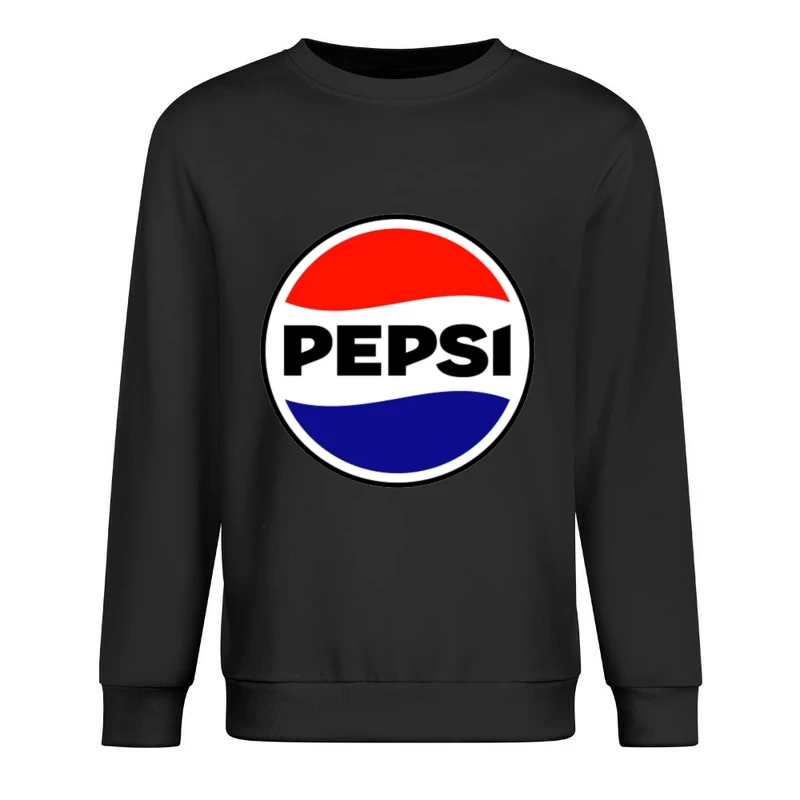 Classic Pepsi Cola Circular Logo Design Male Pullover Sweatshirt