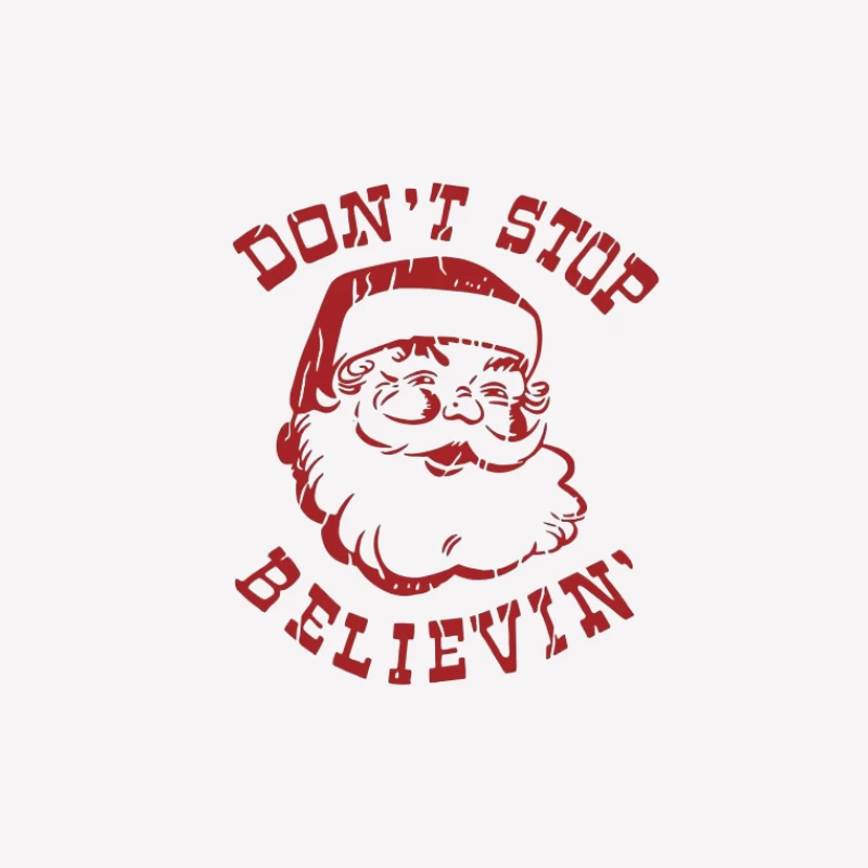 Weihnachtsmann Glauben Herren T-Shirt