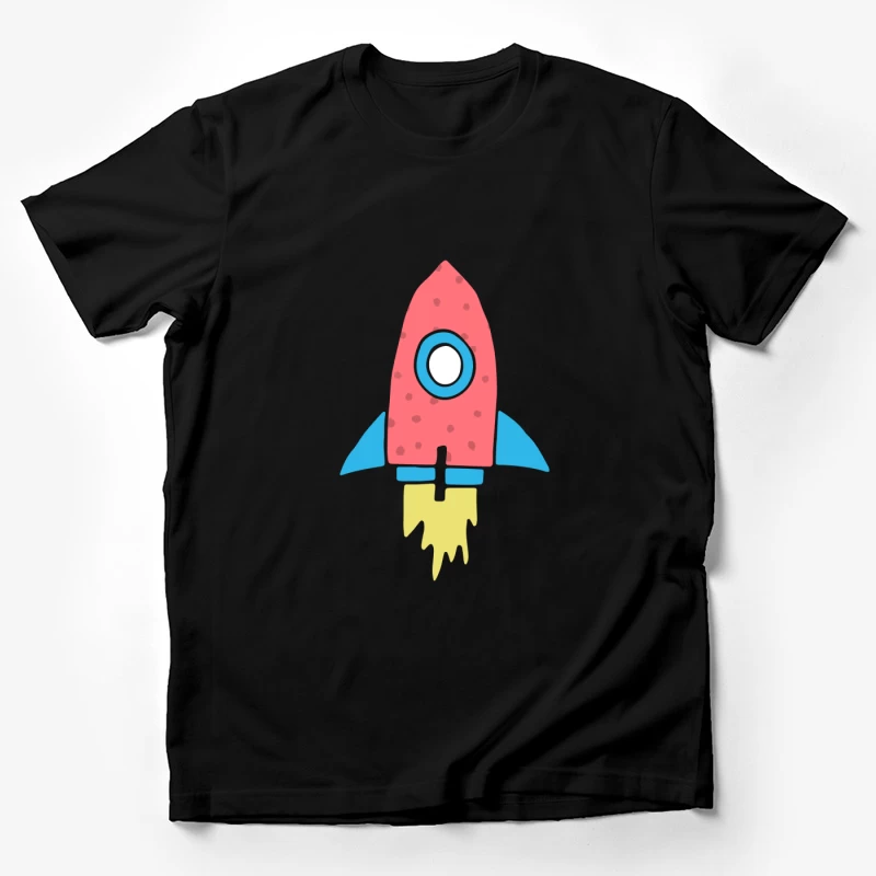 Fusée colorée en dessin animé Homme T-Shirt
