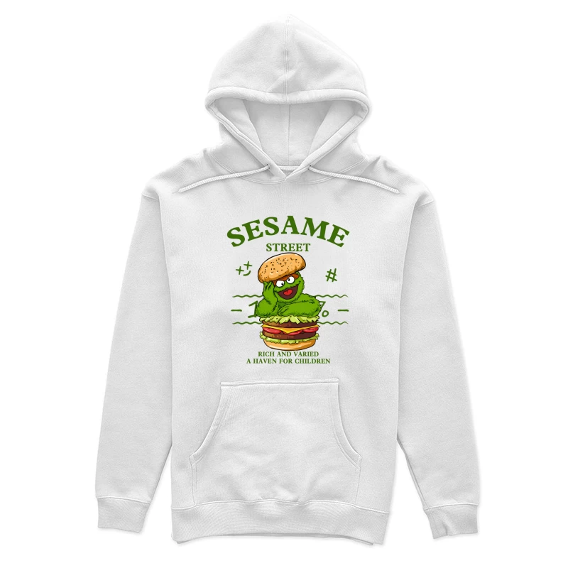 Sesamstraße-Burger-Figur Damen Pullover Hoodie