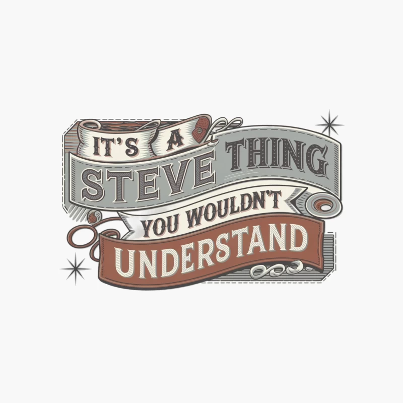 Vintage Typography: A Humorous Steve Thing Quote Cotton Tote Bag