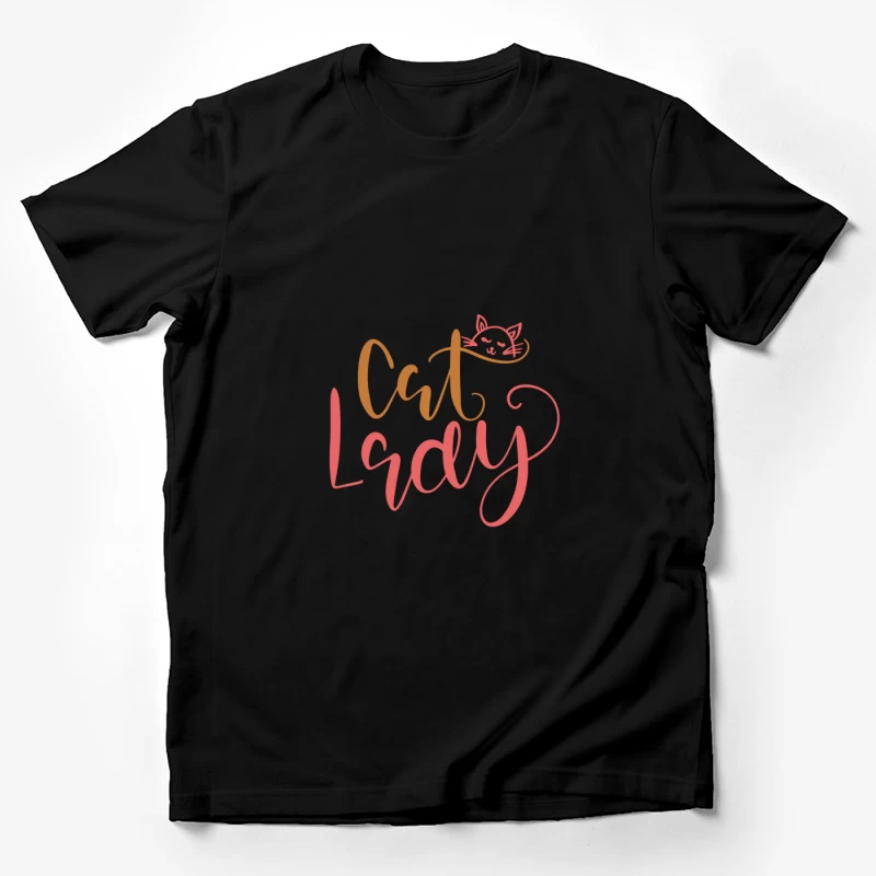 Design Femme Chat Coloré Homme T-Shirt