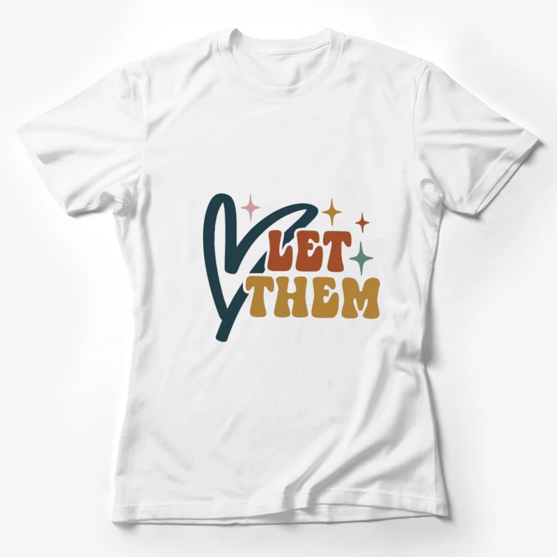Design coloré avec cœur Femme T-Shirt