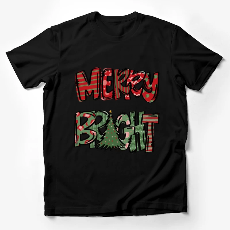 Weihnachtsbotschaft mit festlichen Farben Herren T-Shirt