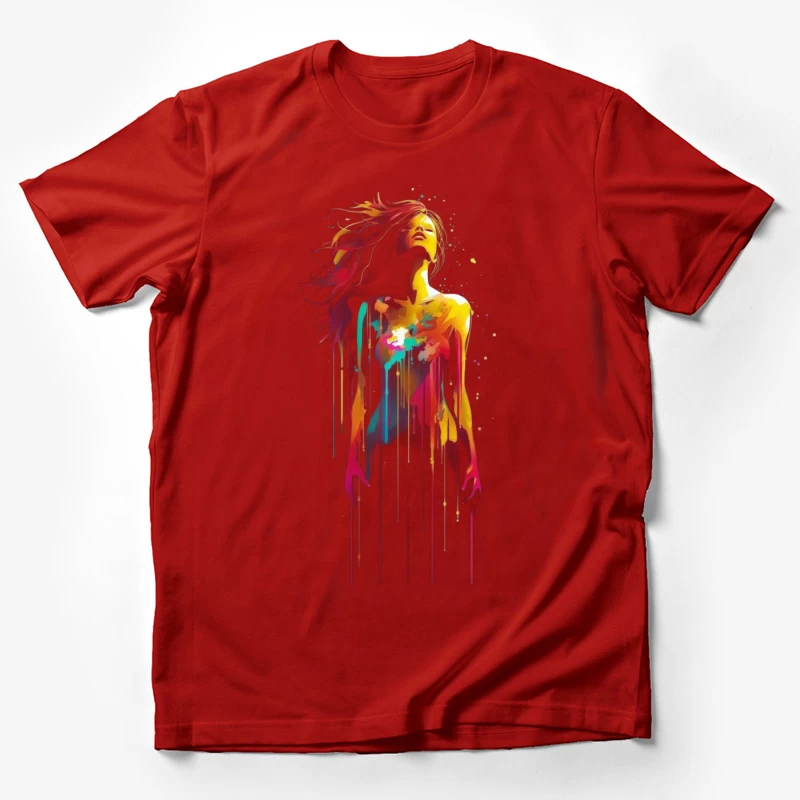 Colorful Abstract Woman Male T-Shirt