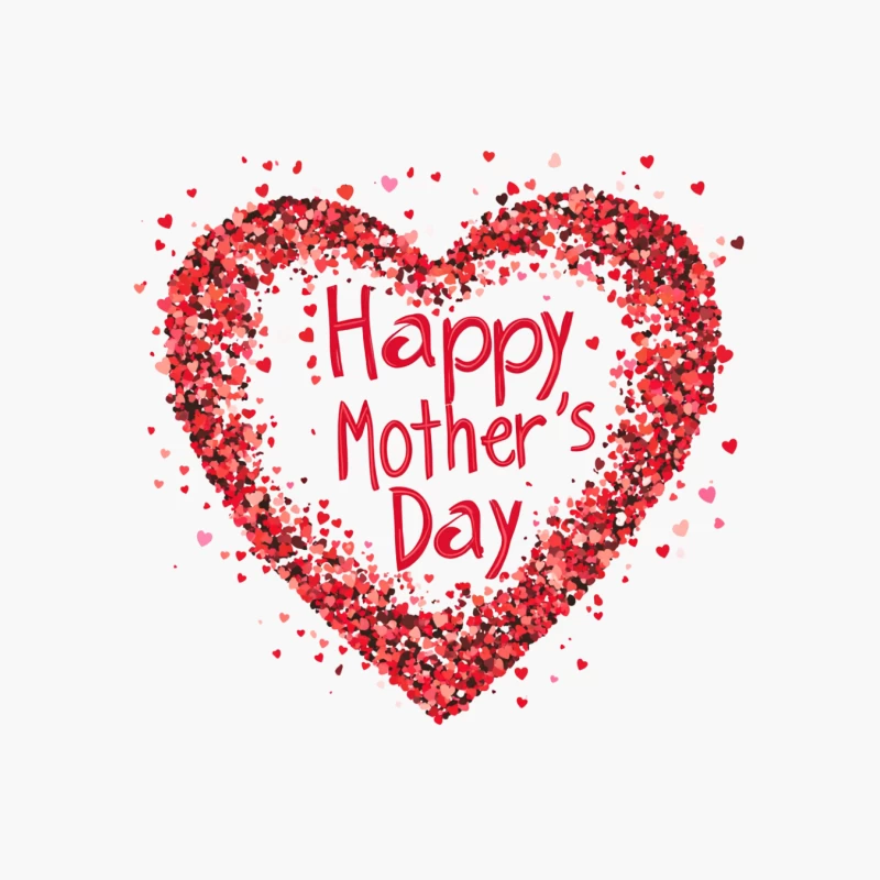 Heartfelt Mother's Day Greeting Card Design Cotton Tote Bag