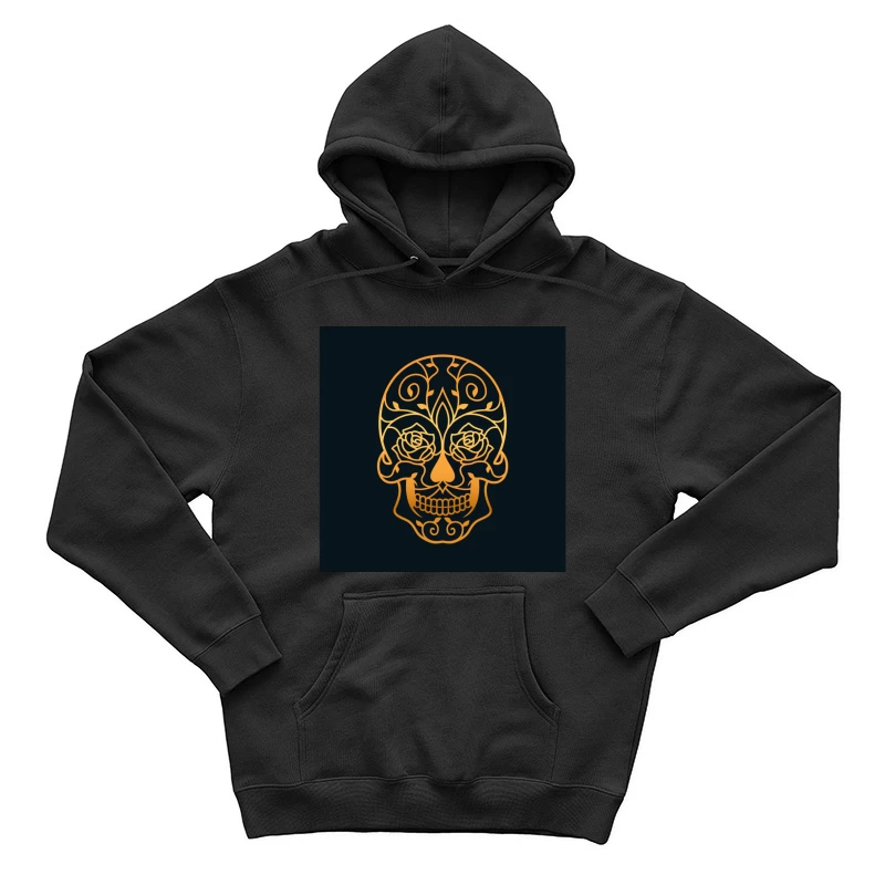 Crâne ornemental avec motifs floraux Homme Sweat à capuche