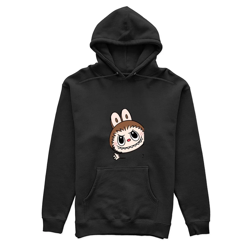 Niedliche Cartoon-Kreatur mit Hasenohren Damen Pullover Hoodie
