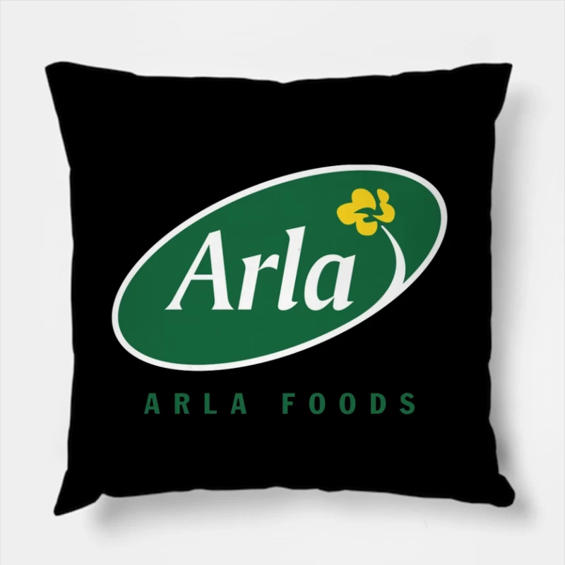 Arla Foods Corporate Logo Design Throw Pillow