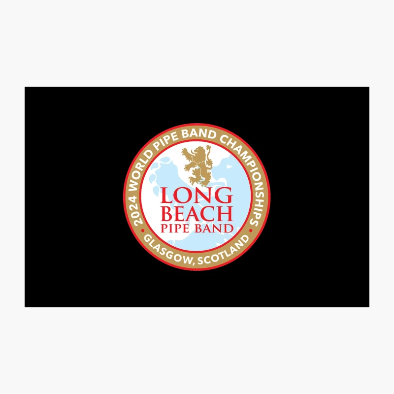 Long Beach Pipe Band World Championship Logo from Glasgow, Scotland Travel Mug