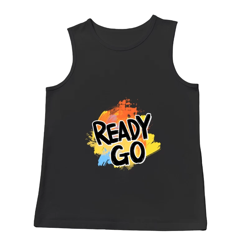 Farbenfrohes Typografie-Design Herren Tanktops