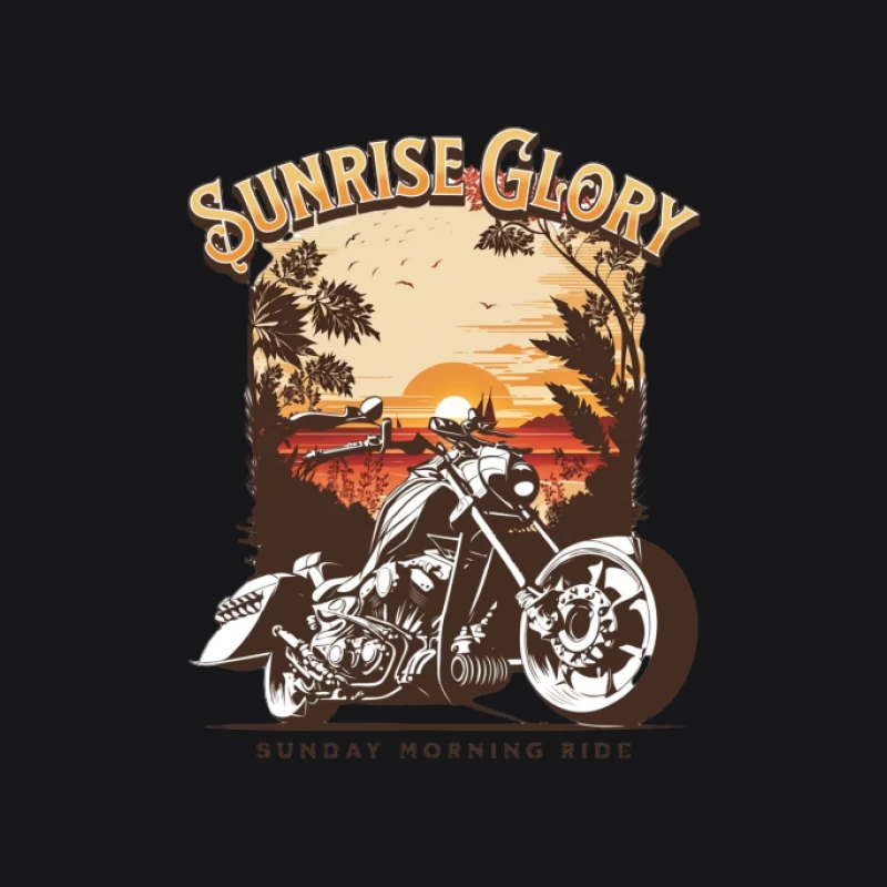 Balade en moto au lever du soleil Femme Sweat à capuche