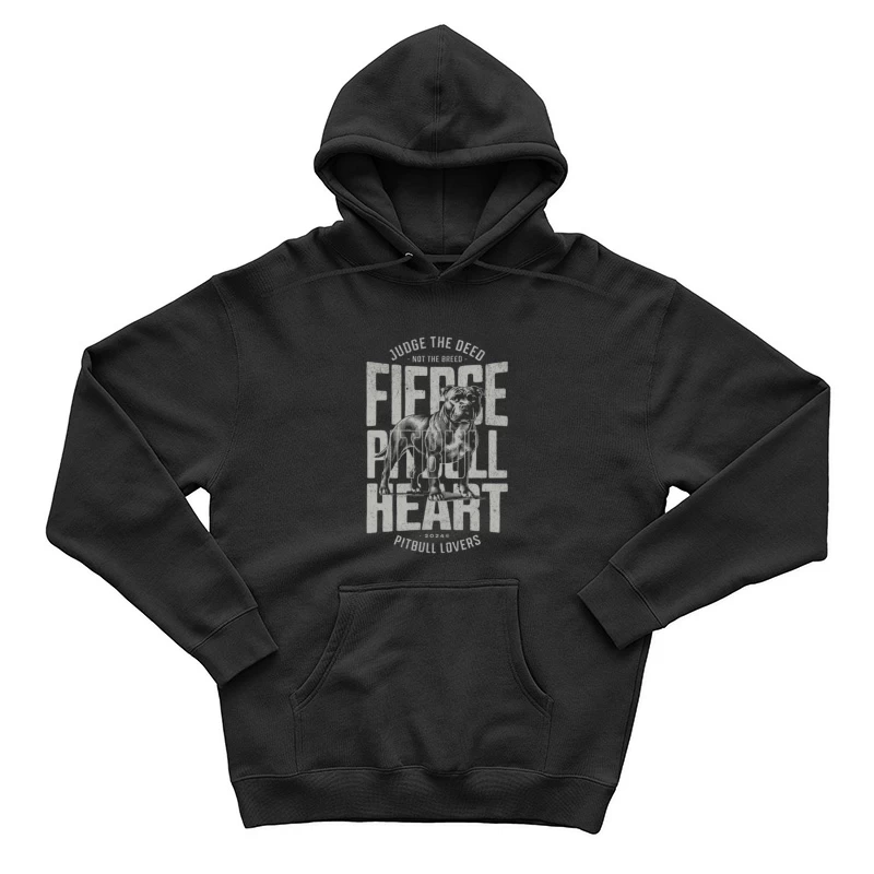 Furchtloses Pitbull-Herz Herren Pullover Hoodie