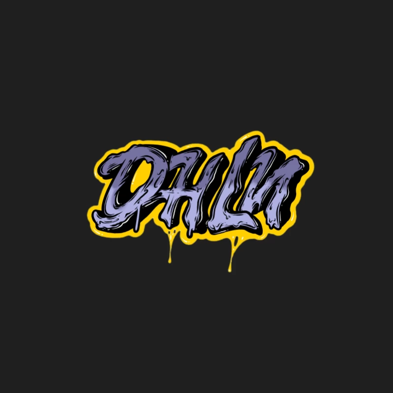 Graffiti-Logo mit gelber Umrandung Herren Tanktops