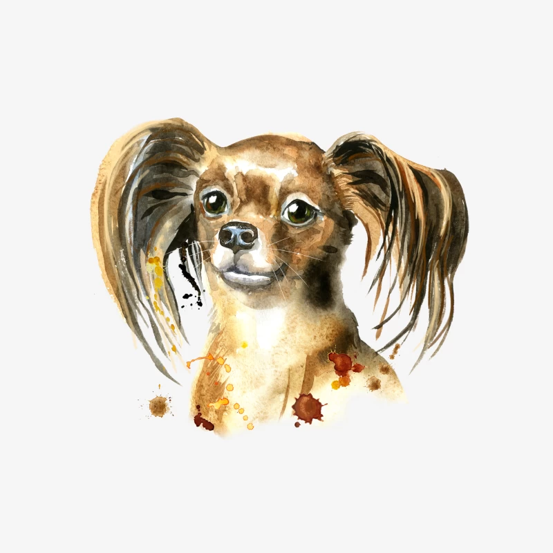 Portrait artistique de chien mignon Homme Sweat-shirt à enfiler
