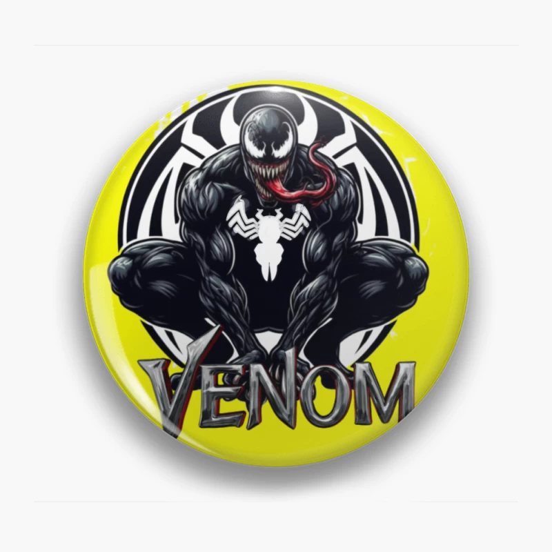 Venom Comic Art Pin