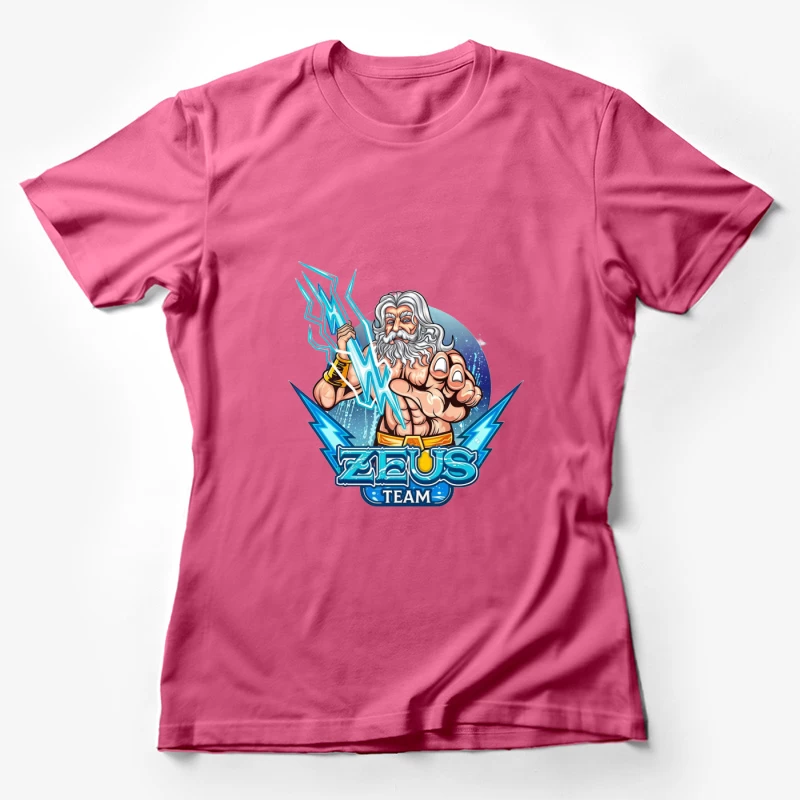Team zeus logo Design Female T-Shirt