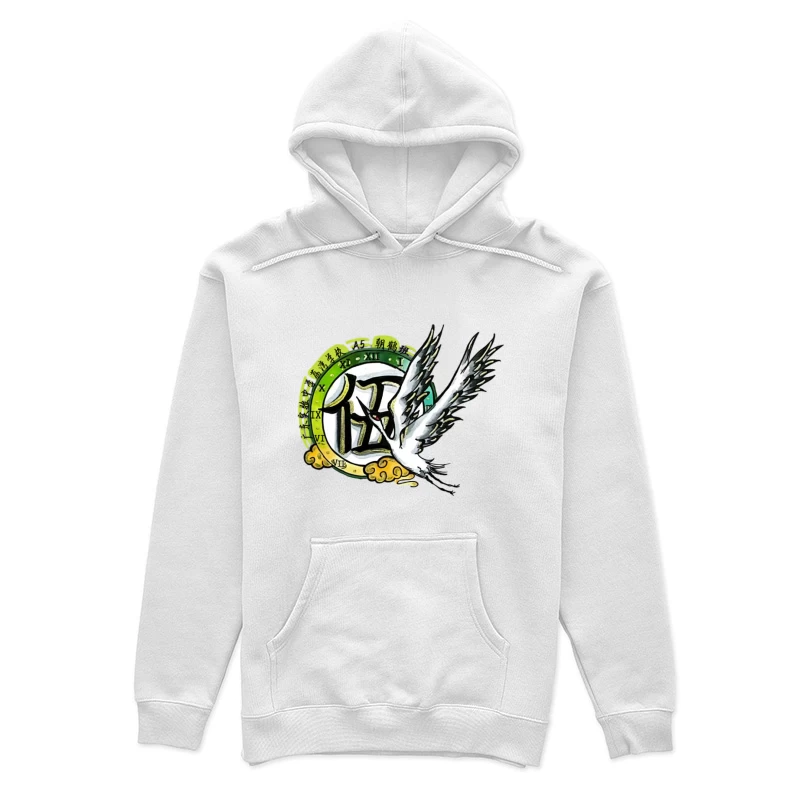Kranich und Zeitreise Damen Pullover Hoodie