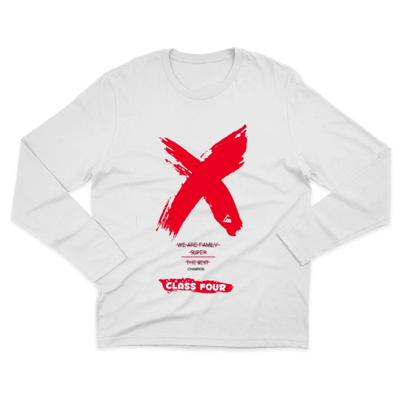 Gefahrensymbol und Warnhinweis, Klasse Vier Herren Langarm T-Shirt