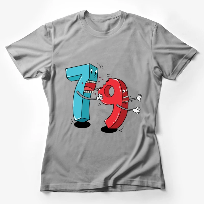 Duel de chiffres comiques Femme T-Shirt