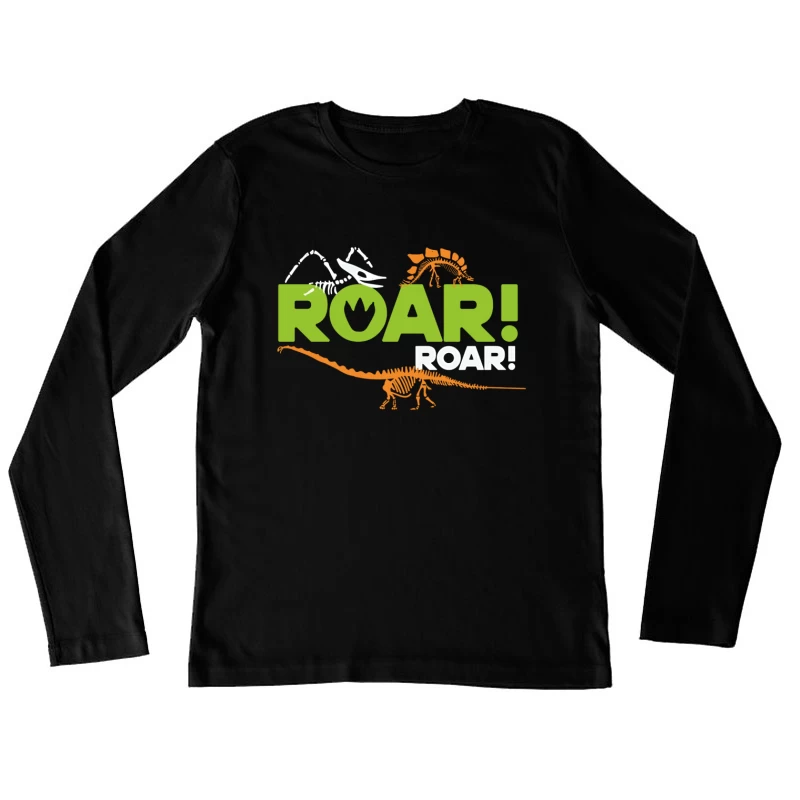 Roar! Dinosaur Playground Female Long Sleeve T-Shirt