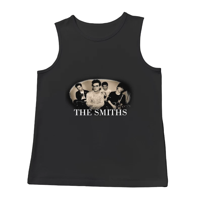 The Smiths - Iconic 1980s Alternative Rock Band Portrait Male Tank Top