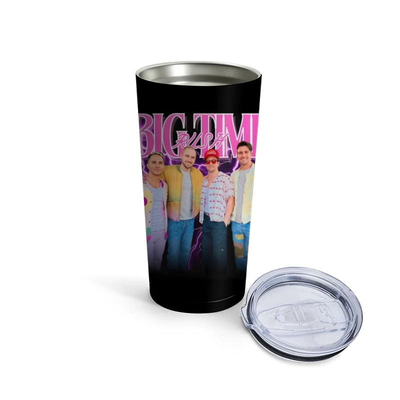 Big Time Rush Boy Band Members in Casual Modern Fashion Travel Mug