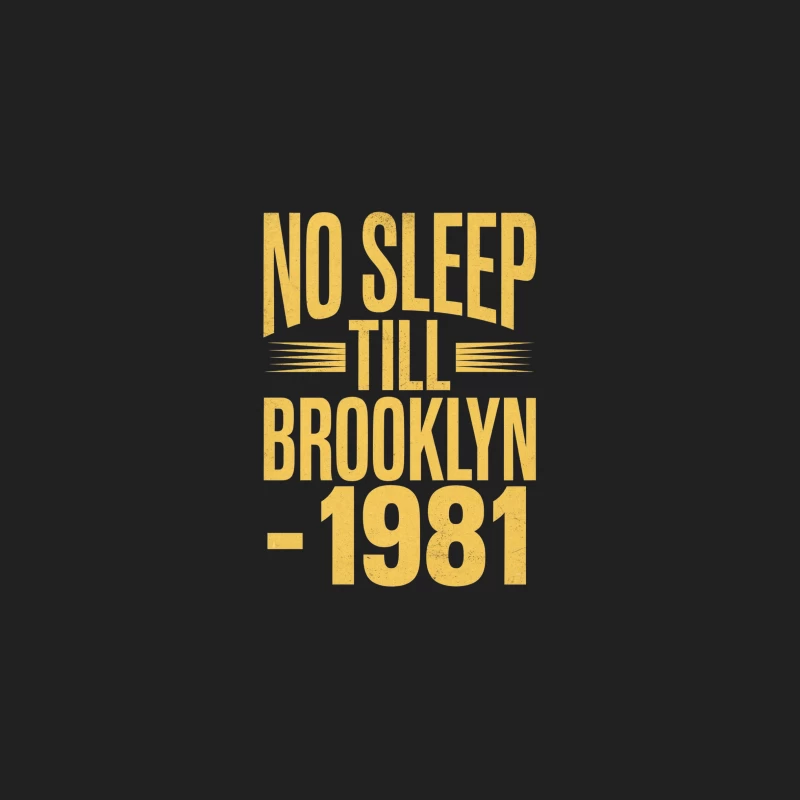Retro Beastie Boys "No Sleep Till Brooklyn" Typography Poster Bucket Hat