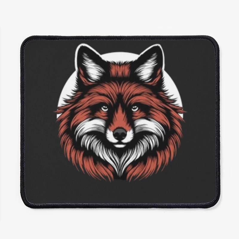 editable Dark Majestic Fox Mouse Pad