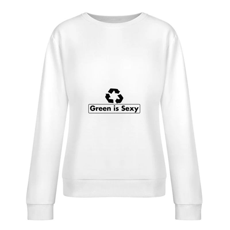 Chic écologique avec le recyclage Femme Sweat-shirt à enfiler