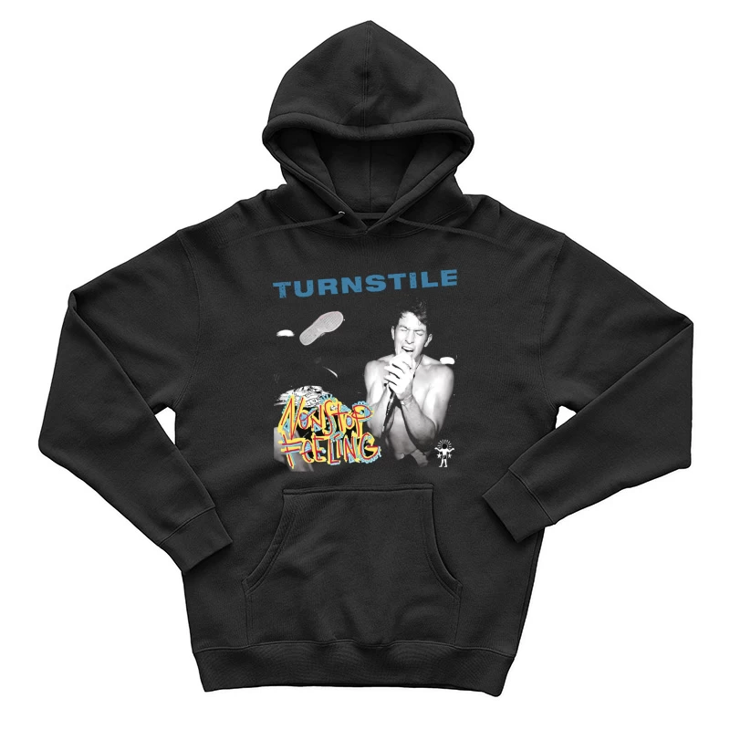 Turnstile: Nonstop Feeling Album Cover with Graffiti Art Male Pullover Hoodie