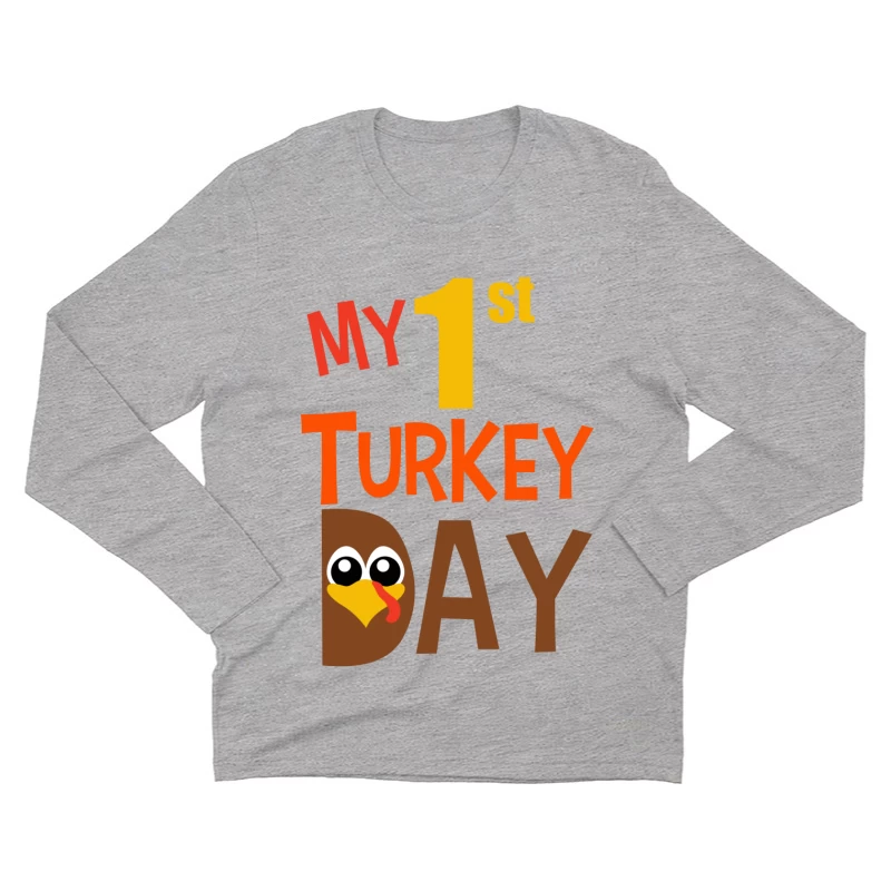 Mon premier jour de dinde Homme Manches Longues T-Shirt