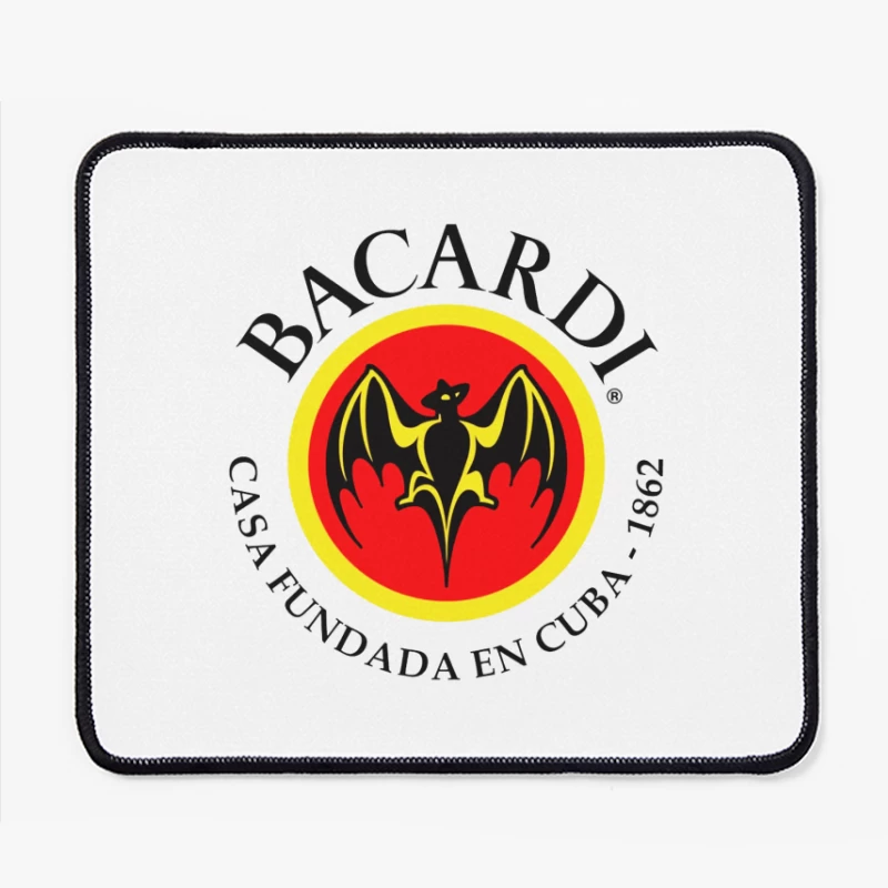 Bacardi Rum's Historic Cuban Bat Logo Mouse Pad