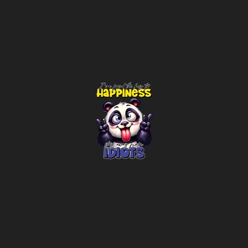 Panda Humor: The Key to Happiness Bucket Hat